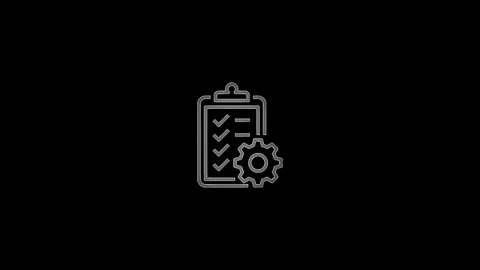 Neon glowing note book icon animation on background. Stock Footage 299566023