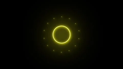 Neon glowing overcast weather Lightning icon isolated on black background. Anima Stock Footage 290858157