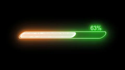 Neon Glowing Progress Line Animation for... | Stock Video | Pond5