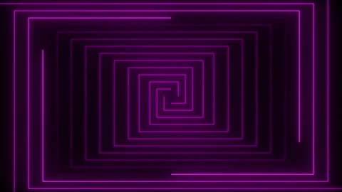 Neon glowing rectangle shape HUD frame animation. Neon pink HUD frame with .. Видео 335949452
