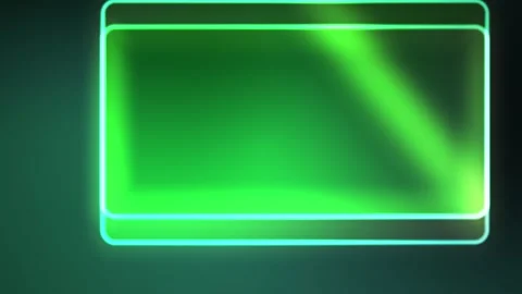 Neon Glowing Rectangles Moving over a Dark Gradient Background for Futurist.. Stock Footage 343736573