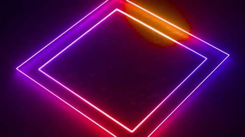 Neon Glowing Shapes Stock-Footage 193929666