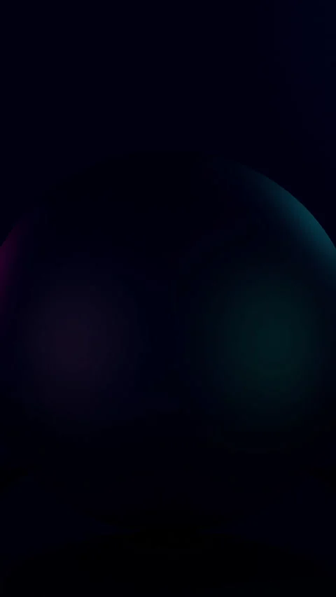 Neon Glowing Sphere Dark Background Loop 3D Animation Stock Footage 340826600
