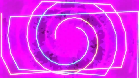 Neon glowing spiral background for abstract technology energy motion graphic Stock Footage 339333003