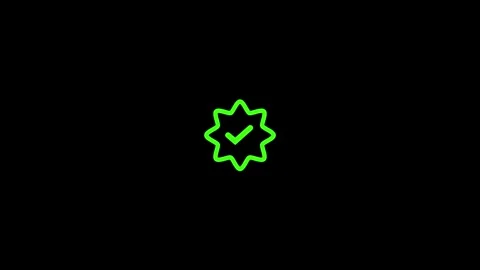 Neon Glowing Starburst Icon Stock Footage 332984286