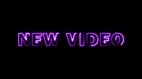 Neon Glowing Text Animation | Vibrant Light Motion Design Video stock 317775470