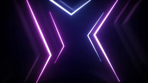 Neon Glowing Tunnel Loop Background Video stock 332574151