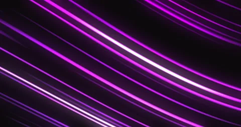 Neon glowing waves abstract motion background Vídeo Stock 196737710