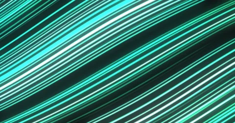 Neon glowing waves abstract motion background Vídeo Stock 196813735