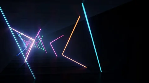 Neon Glows Video stock 128741054