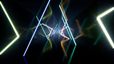 Neon Glows Stock Footage 128741169