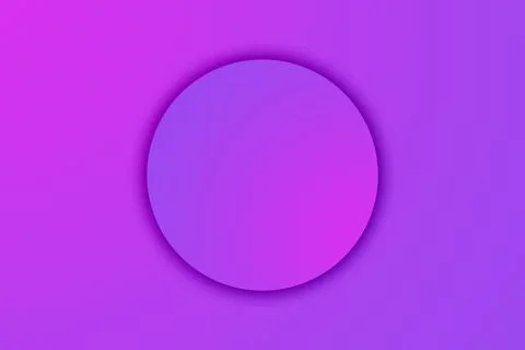 Neon gradient background with a circle in the center like a magic glass ball Stock Illustration