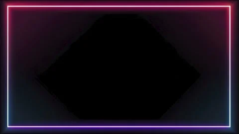 Neon gradient glowing rectangular border frame for copy space text overlay .. Stockbeeldmateriaal 339791795
