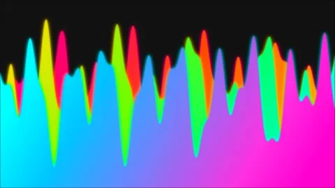 Neon Gradient Liquid Glass Loop Animation Stock Footage 333028633