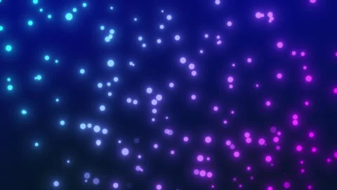Neon Gradient Particles Flowing with Blue and Pink Colors Stock Footage 322085739