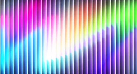 Neon Gradient Ribbed Glass Background Stock Illustration