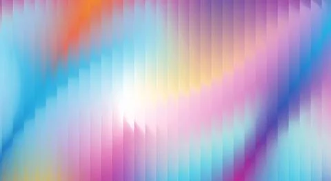 Neon Gradient Ribbed Glass Background 스톡 일러스트