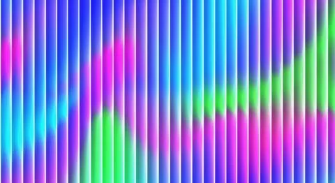 Neon Gradient Ribbed Glass Background Ilustração Stock