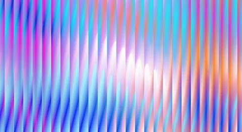 Neon Gradient Ribbed Glass Background Ilustração Stock