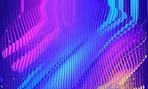 Neon gradient vertical slat texture background with vibrant purple, pink an.. Stock Illustration