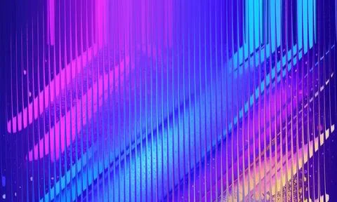 Neon gradient vertical slat texture background with vibrant purple, pink an.. Stock Illustration