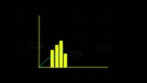 Neon graph animation abstract data visualization growth chart business succ.. Video stock 321455718