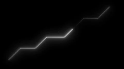 Neon Graph Ascending Against Dark Background With Subtle Cinematic Motion Vídeos de archivo 342308640