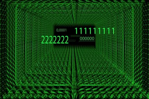 A neon graphic of data and information networks Stock Illustration