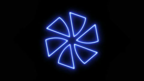A neon graphic object. Stock Footage 141511072