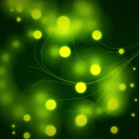 Neon Green Abstract Bokeh Background Light Flare Digital Glow Effect Stock Footage 345690820