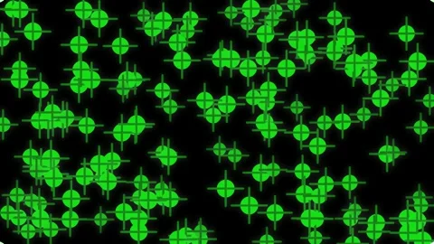 Neon Green Abstract Digital Pattern Glow Technology Background Loop Stock Footage 336882735