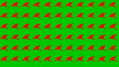 Neon green abstract geometric pattern video featuring repetitive graphic Stock Footage 341719747