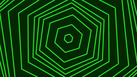 Neon green abstract hexagonal pattern background for modern digital display Stock Footage 341057004