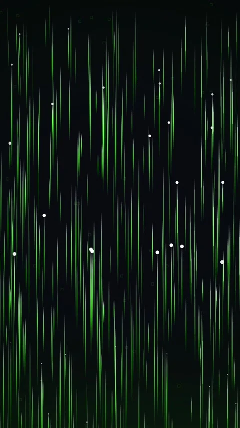 Neon green abstract technology data stream background loop with futuristic gl Stock Footage 344933617
