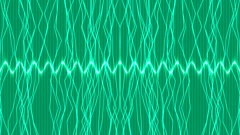Neon green abstract wave background with futuristic digital equalizer patte.. Stock Footage 339793274