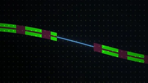 Neon green and purple data visualization. Stock Footage 336248019