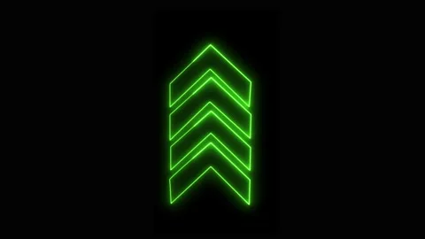 Neon green up arrows motion graphic loop 库存影片 330558796