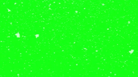 Neon green background captures bright white snow particles falling fast. Stock Footage 339258713