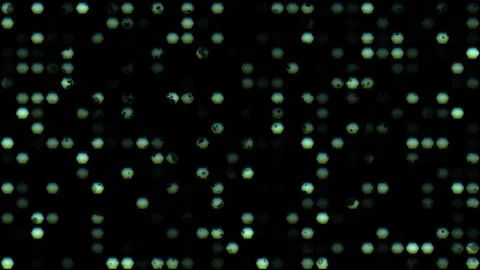 Neon green blurred geometric pattern with hexagon shaped holes Stock Photos