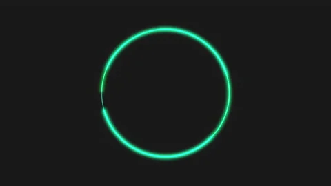 Neon green circle Vidéo 168812706
