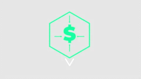 Neon Green Digital Dollar Currency Symbol Glitch Animation Stock Footage 330043007