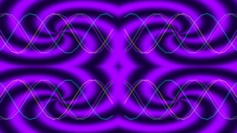 Neon green glowing abstract seamless geometric pattern background for digit.. Stock Footage 339775829