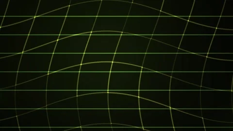 Neon Green Grid Lines Background Animation. Stock Footage 340036349