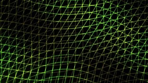 Neon green grid pattern on black background. Stock Footage 336248430