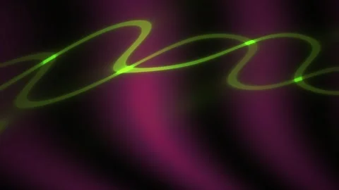 Neon green light abstract design elements. Stock Footage 340036381