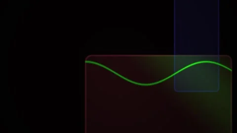 Neon Green Line Graph Animation. Stock Footage 340036400