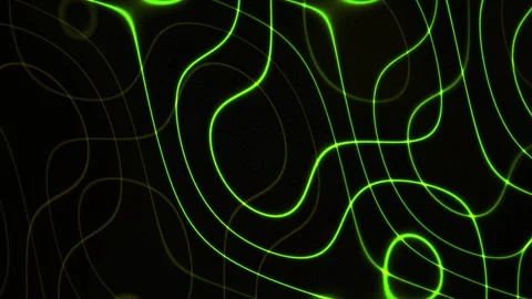 Neon Green Lines on Black Background. Stock Footage 334889892