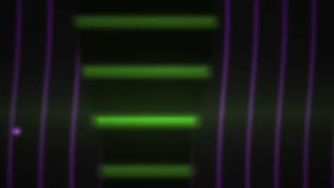 Neon green lines on black background with purple lines. Stock Footage 336248463