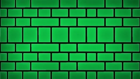 Neon green lines with brick wall dark background Stock Footage 299569022