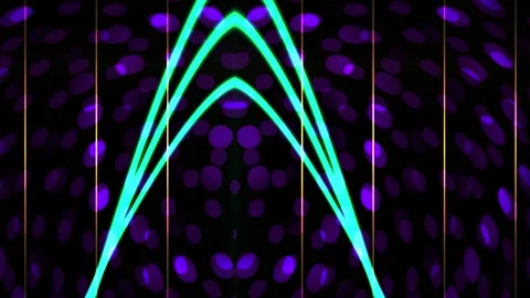 Neon green lines on purple background. Stock Footage 336248554